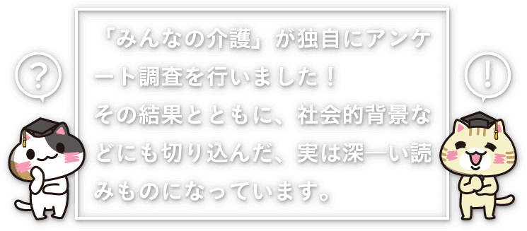 みんなの介護アンケート みんなの介護